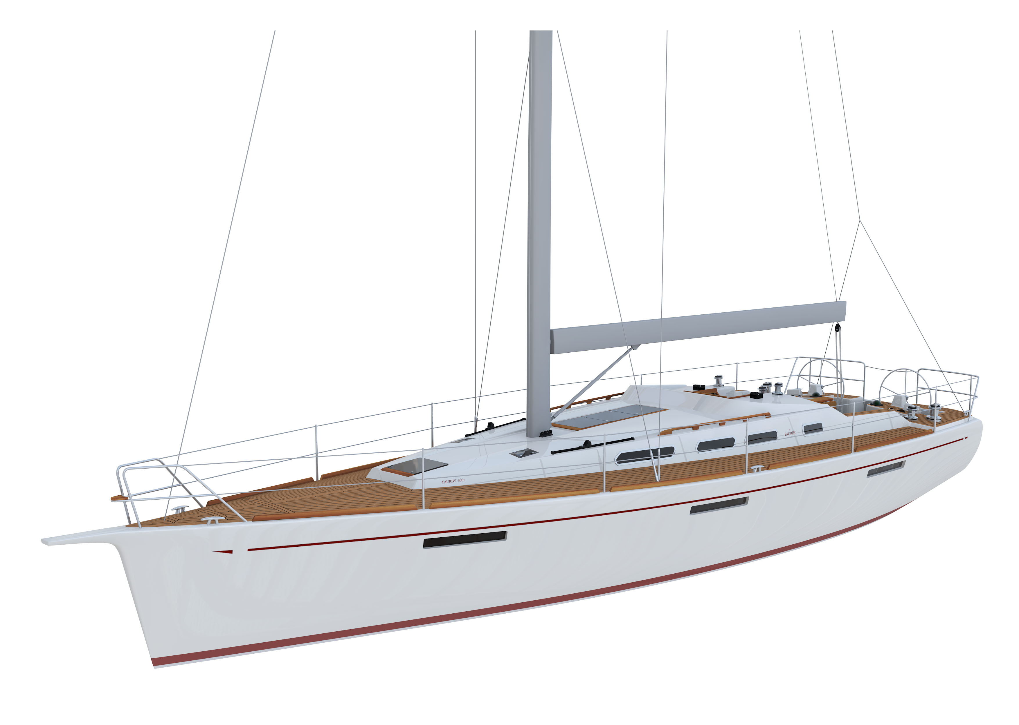 Faurb Yacht 3D rendering