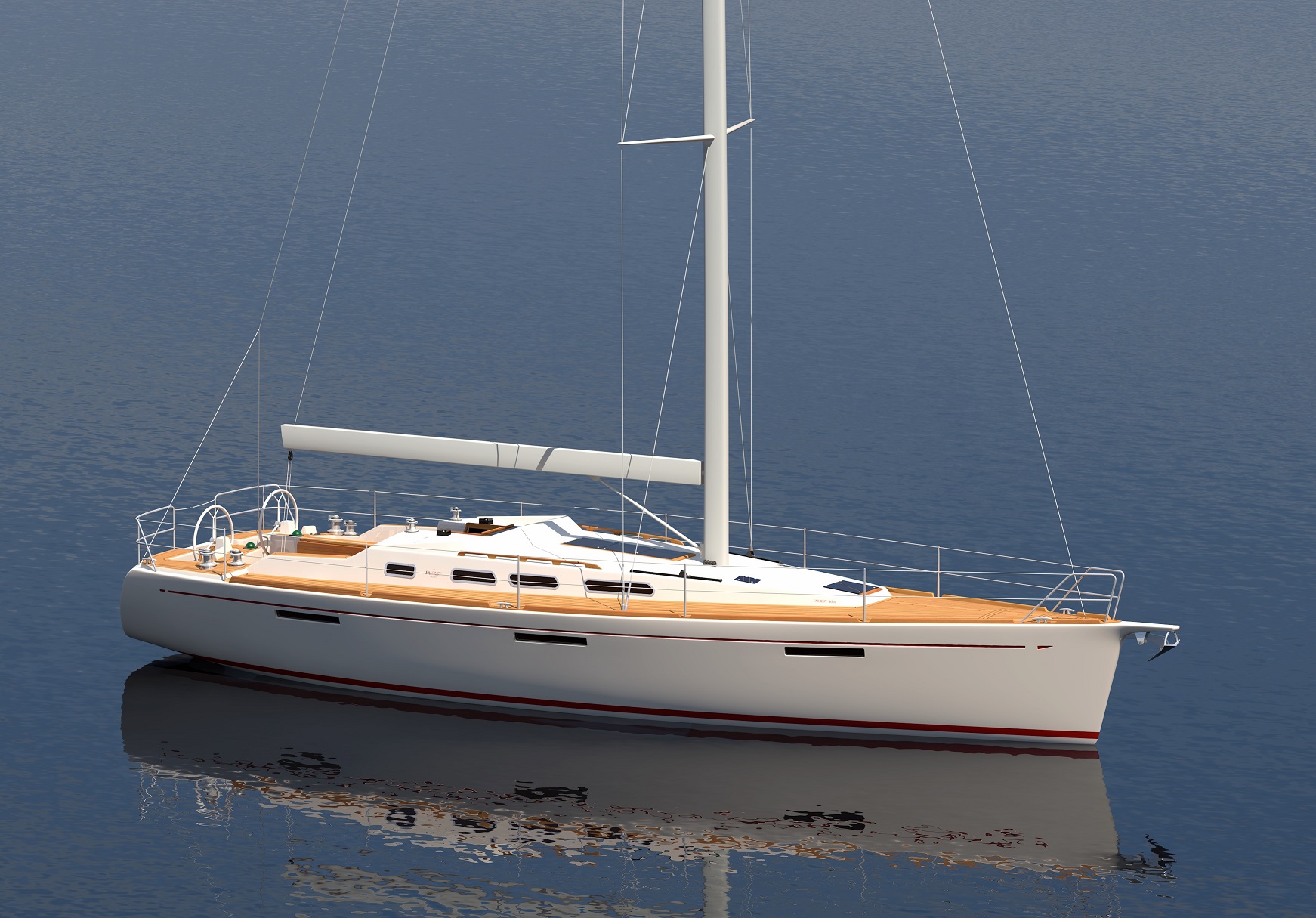 Faurb Yacht 3D rendering