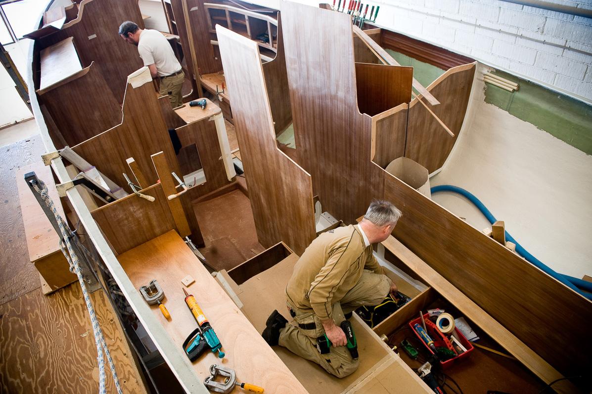 Construction of a Faurby Yacht