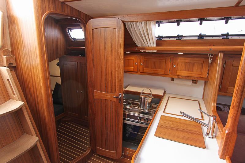 The customisable galley of a Faurby 370